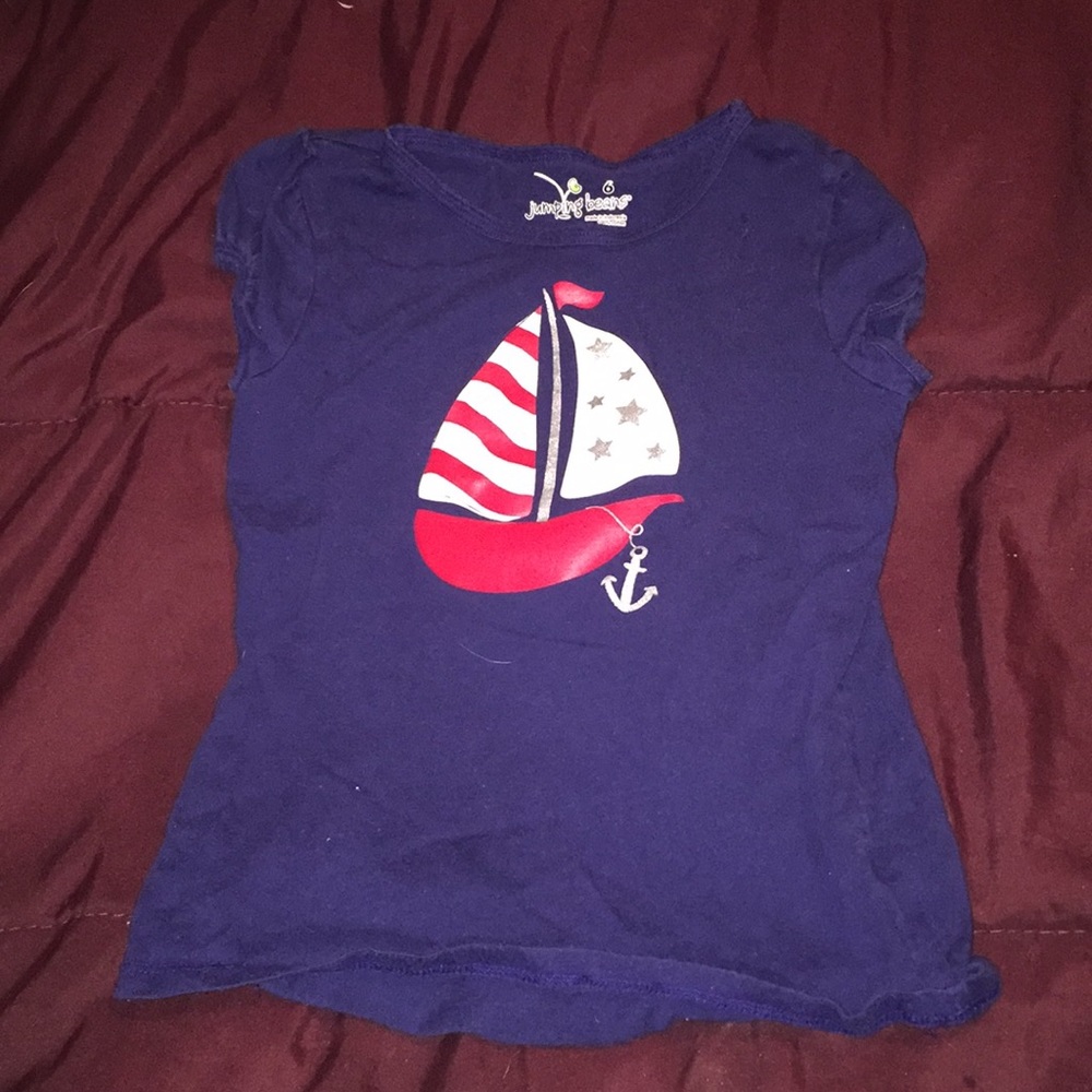 Jumping bean navy blue cap t shirt